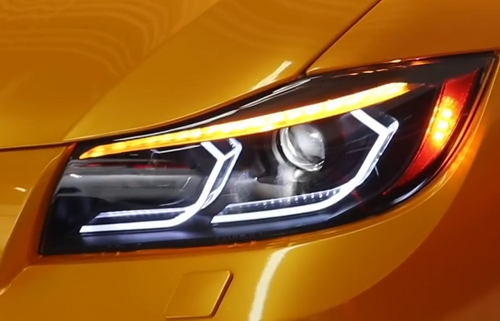 3D LED Angel Eyes Headlights  for BMW 3 Series E90 Limousine E91 Touring