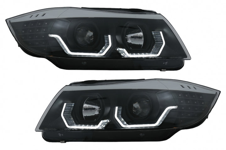 3D LED Angel Eyes Headlights  for BMW 3 Series E90 Limousine E91 Touring