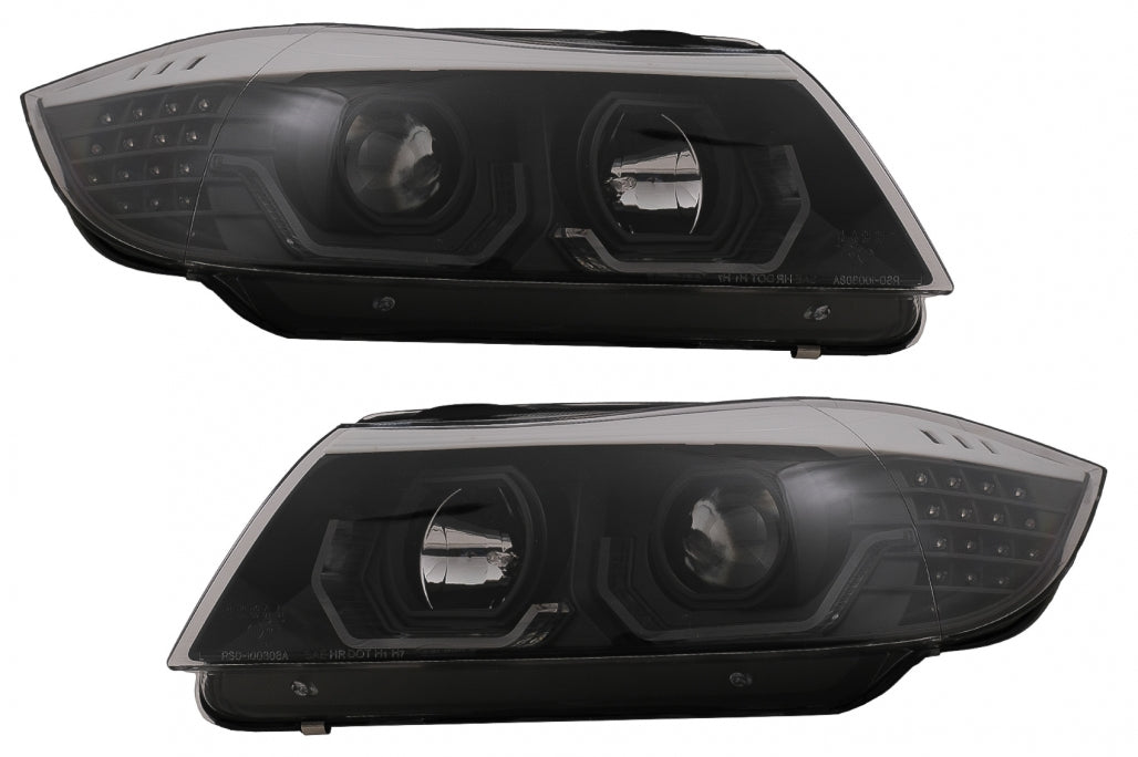 3D LED Angel Eyes Headlights  for BMW 3 Series E90 Limousine E91 Touring