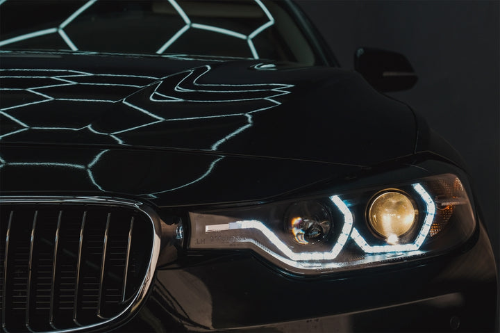 Angel Eyes Headlights LED DRL for BMW 3 Series F30 F31 Sedan Touring