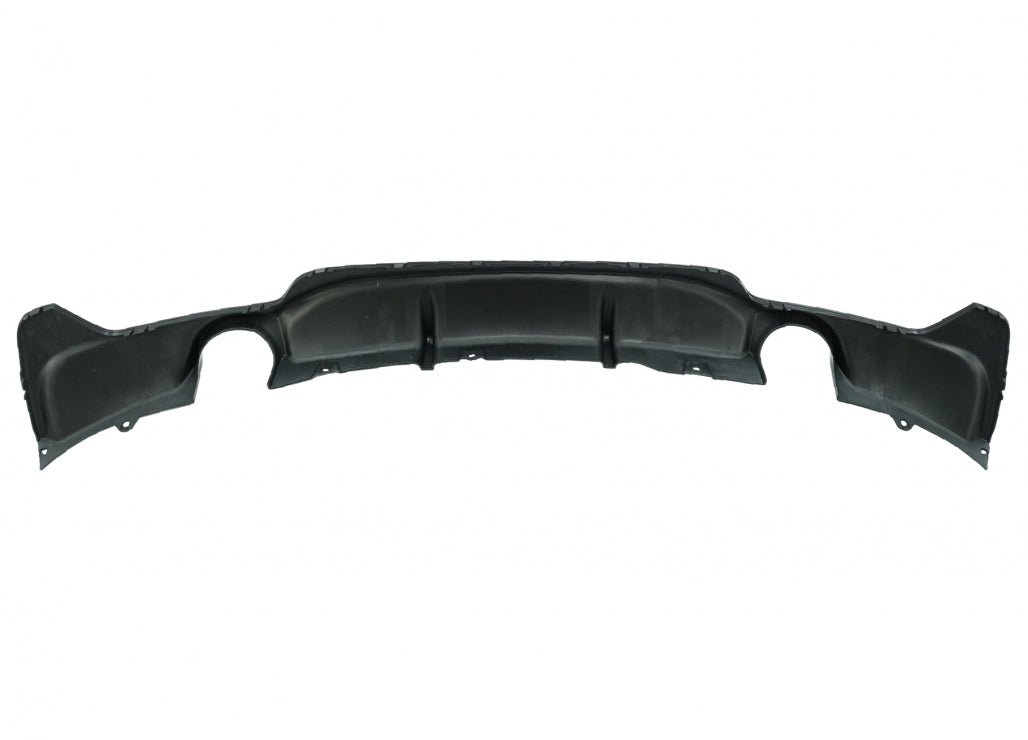 Front Bumper Spoiler Lip suitable for BMW 4 Series F32 F33 F36 Coupe Cabrio Grand Coupe (2013-03.2019) with Rear Bumper Diffuser Twin Single Outlet M-Performance Design