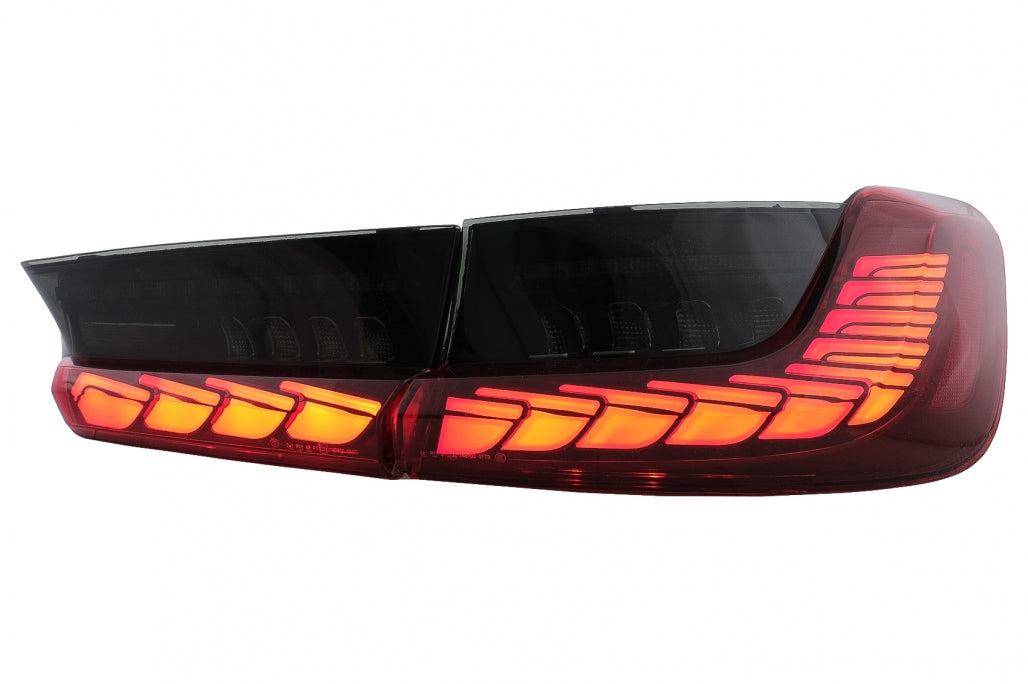 Full LED Taillights suitable for BMW 3 Series G20 G28 M3 G80 Sedan (2018-2022) Red Smoke with Dynamic Sequential Turning Light