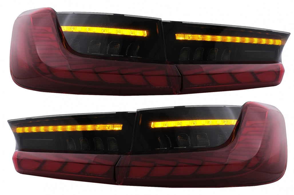 Full LED Taillights suitable for BMW 3 Series G20 G28 M3 G80 Sedan (2018-2022) Red Smoke with Dynamic Sequential Turning Light
