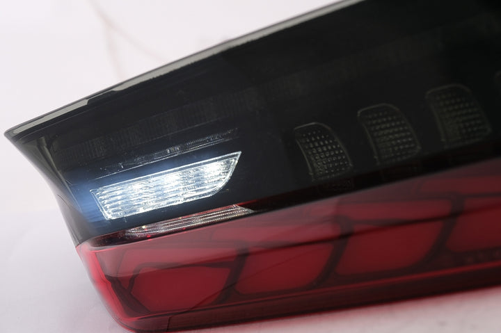 Full LED Taillights suitable for BMW 3 Series G20 G28 M3 G80 Sedan (2018-2022) Red Smoke with Dynamic Sequential Turning Light