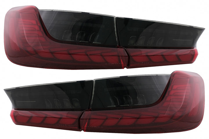 Full LED Taillights suitable for BMW 3 Series G20 G28 M3 G80 Sedan (2018-2022) Red Smoke with Dynamic Sequential Turning Light