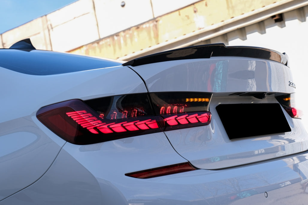 Full LED Taillights suitable for BMW 3 Series G20 G28 M3 G80 Sedan (2018-2022) Red Smoke with Dynamic Sequential Turning Light