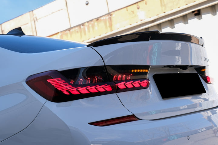 Full LED Taillights suitable for BMW 3 Series G20 G28 M3 G80 Sedan (2018-2022) Red Smoke with Dynamic Sequential Turning Light