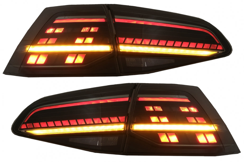 Full LED Taillights suitable for VW Golf 7 & 7.5 VII (2012-2020) Facelift Retrofit G7.5 Look Dynamic Sequential Turning Lights Smoke