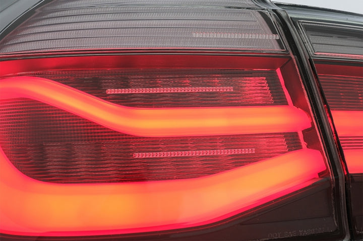 LED Taillights M Look Black Line suitable for BMW 3 Series F30 Pre LCI & LCI (2011-2019) Red Smoke Conversion to LCI Design with Dynamic Sequential Turning Light