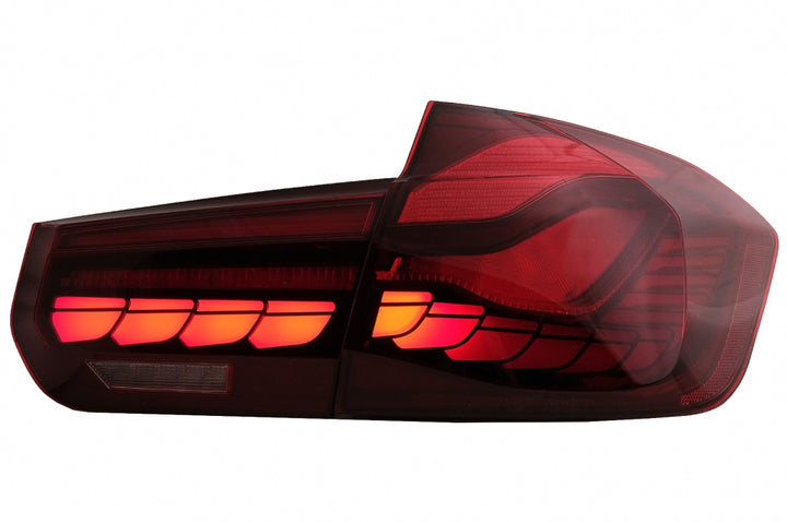 OLED Taillights Conversion to M4 Design suitable for BMW 3 Series F30 Pre LCI & LCI (2011-2019) F35 F80 Red Clear with Dynamic Sequential Turning Light