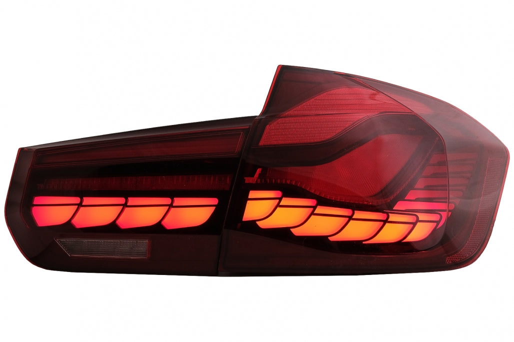 OLED Taillights Conversion to M4 Design suitable for BMW 3 Series F30 Pre LCI & LCI (2011-2019) F35 F80 Red Clear with Dynamic Sequential Turning Light