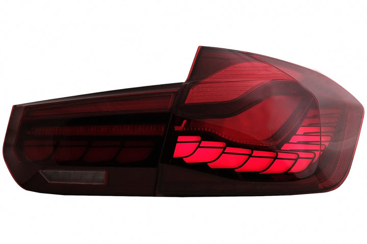 OLED Taillights Conversion to M4 Design suitable for BMW 3 Series F30 Pre LCI & LCI (2011-2019) F35 F80 Red Clear with Dynamic Sequential Turning Light