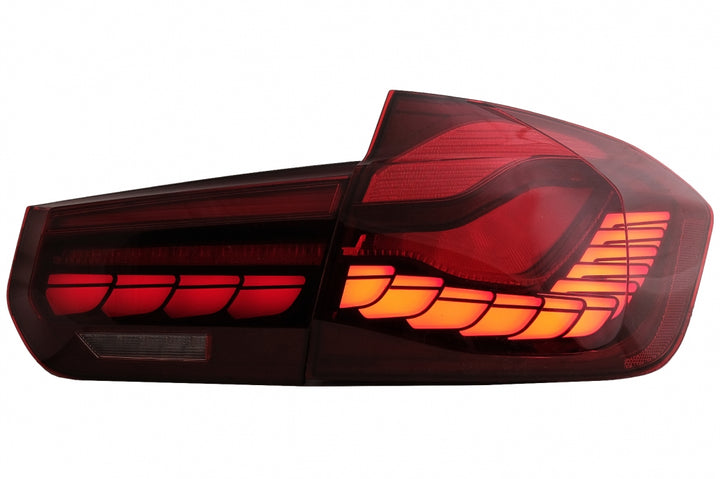 OLED Taillights Conversion to M4 Design suitable for BMW 3 Series F30 Pre LCI & LCI (2011-2019) F35 F80 Red Clear with Dynamic Sequential Turning Light