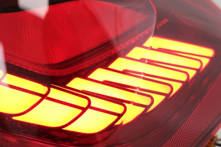 OLED Taillights Conversion to M4 Design suitable for BMW 3 Series F30 Pre LCI & LCI (2011-2019) F35 F80 Red Clear with Dynamic Sequential Turning Light
