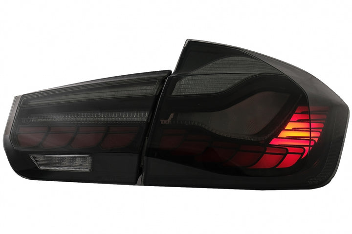 OLED Taillights Conversion to M4 Design suitable for BMW 3 Series F30 Pre LCI & LCI (2011-2019) F35 F80 Red Smoke with Dynamic Sequential Turning Light