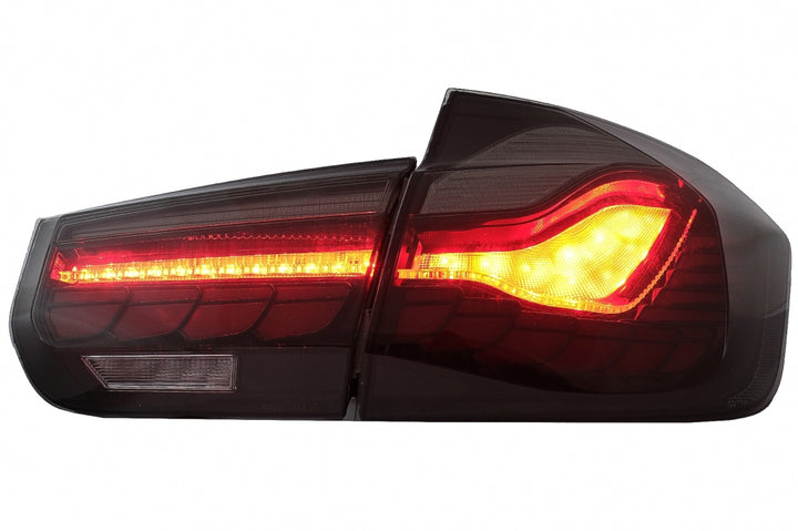 OLED Taillights Conversion to M4 Design suitable for BMW 3 Series F30 Pre LCI & LCI (2011-2019) F35 F80 Red Smoke with Dynamic Sequential Turning Light