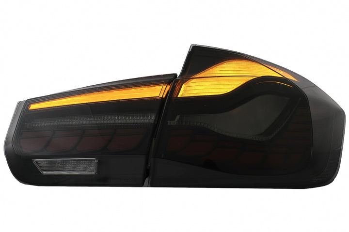 OLED Taillights Conversion to M4 Design suitable for BMW 3 Series F30 Pre LCI & LCI (2011-2019) F35 F80 Red Smoke with Dynamic Sequential Turning Light