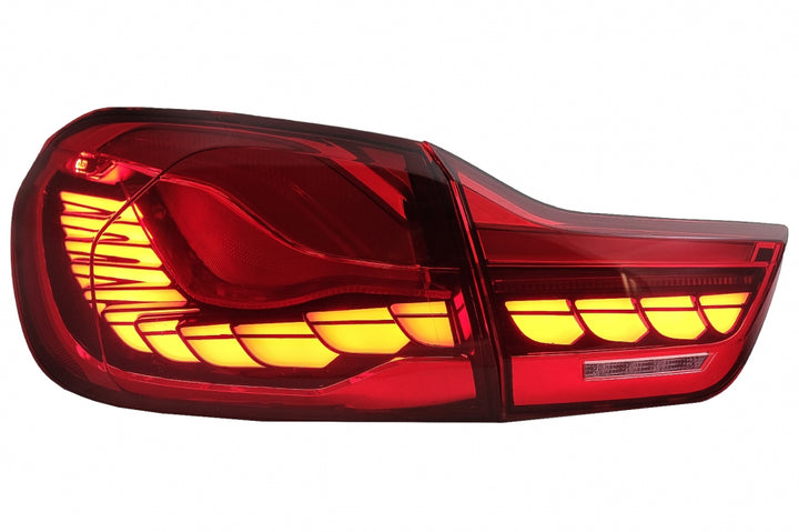 OLED Taillights suitable for BMW 4 Series F32 F33 F36 M4 F82 F83 (2013-03.2019) Red Clear with Dynamic Sequential Turning Light