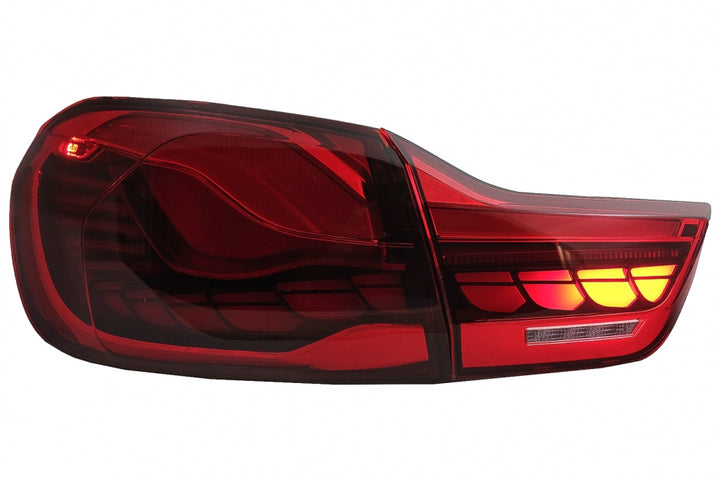 OLED Taillights suitable for BMW 4 Series F32 F33 F36 M4 F82 F83 (2013-03.2019) Red Clear with Dynamic Sequential Turning Light