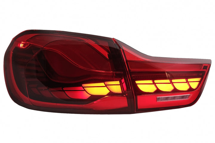 OLED Taillights suitable for BMW 4 Series F32 F33 F36 M4 F82 F83 (2013-03.2019) Red Clear with Dynamic Sequential Turning Light