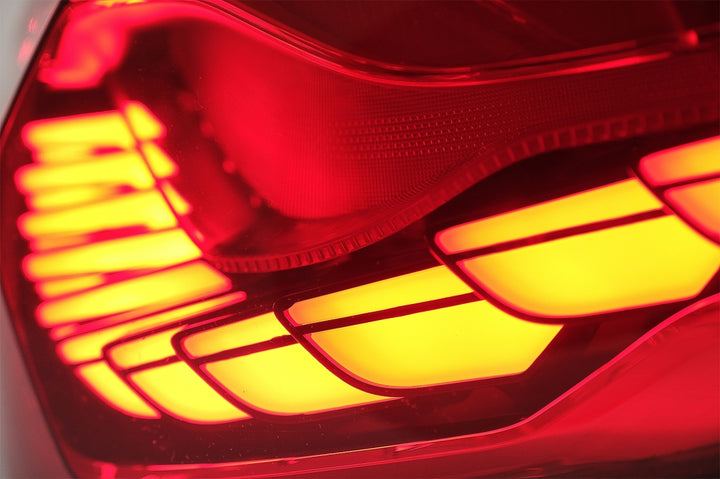 OLED Taillights suitable for BMW 4 Series F32 F33 F36 M4 F82 F83 (2013-03.2019) Red Clear with Dynamic Sequential Turning Light