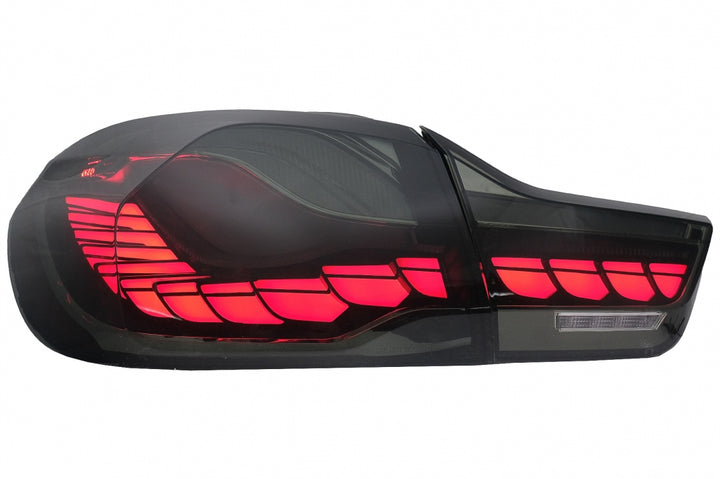 OLED Taillights suitable for BMW 4 Series F32 F33 F36 M4 F82 F83 (2013-03.2019) Red Smoke with Dynamic Sequential Turning Light
