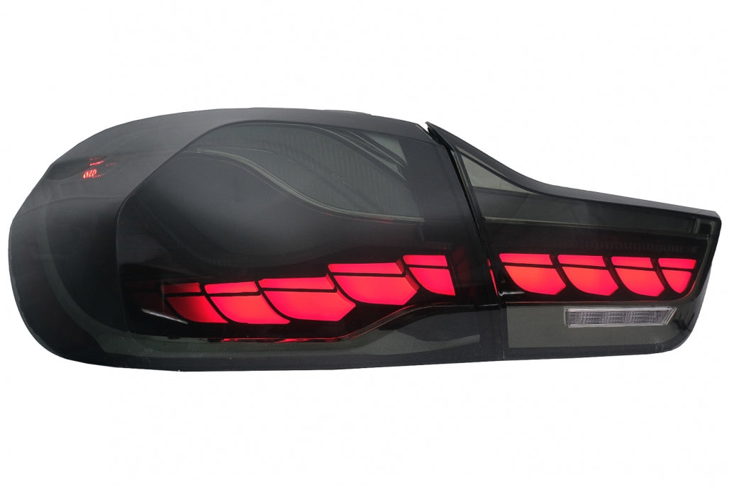 OLED Taillights suitable for BMW 4 Series F32 F33 F36 M4 F82 F83 (2013-03.2019) Red Smoke with Dynamic Sequential Turning Light