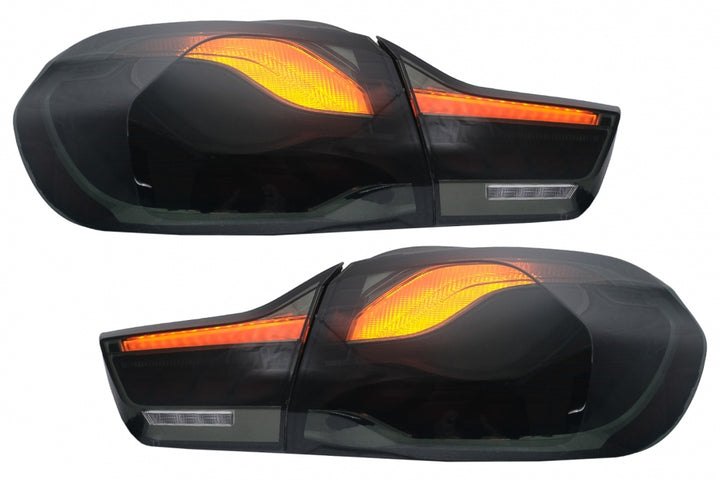 OLED Taillights suitable for BMW 4 Series F32 F33 F36 M4 F82 F83 (2013-03.2019) Red Smoke with Dynamic Sequential Turning Light
