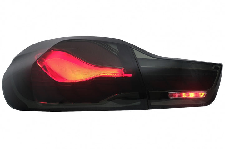 OLED Taillights suitable for BMW 4 Series F32 F33 F36 M4 F82 F83 (2013-03.2019) Red Smoke with Dynamic Sequential Turning Light