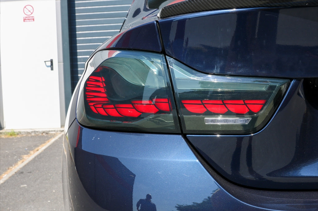 OLED Taillights suitable for BMW 4 Series F32 F33 F36 M4 F82 F83 (2013-03.2019) Red Smoke with Dynamic Sequential Turning Light