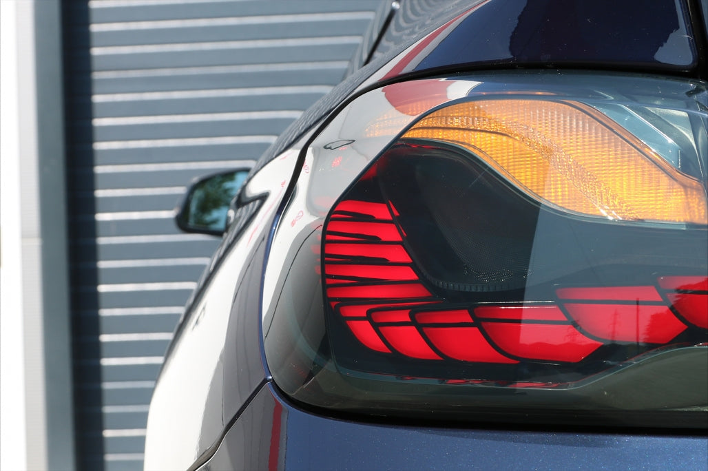 OLED Taillights suitable for BMW 4 Series F32 F33 F36 M4 F82 F83 (2013-03.2019) Red Smoke with Dynamic Sequential Turning Light
