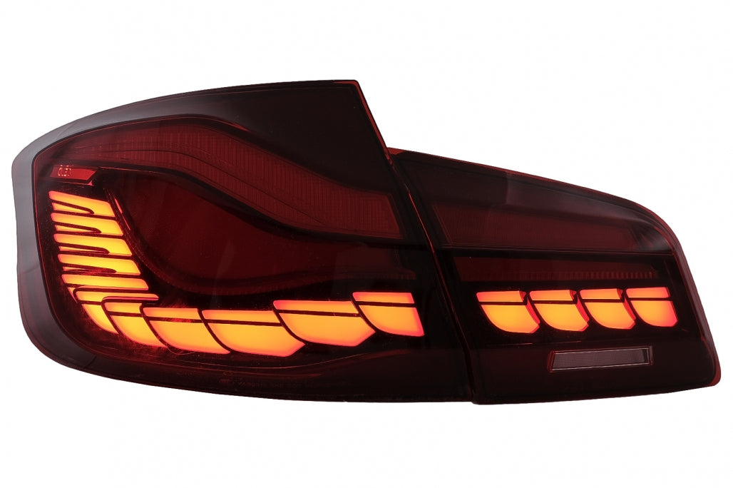 LED Taillights suitable for BMW 5 Series F10 (2011-2017) with Dynamic Sequential Turning Light Upgrade to LCI G30 Design