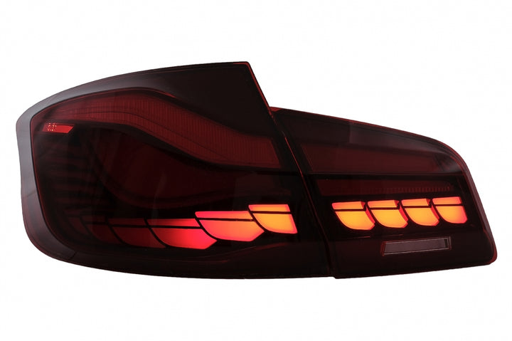 LED Taillights suitable for BMW 5 Series F10 (2011-2017) with Dynamic Sequential Turning Light Upgrade to LCI G30 Design