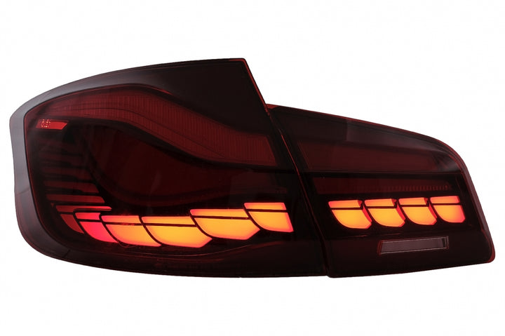 LED Taillights suitable for BMW 5 Series F10 (2011-2017) with Dynamic Sequential Turning Light Upgrade to LCI G30 Design