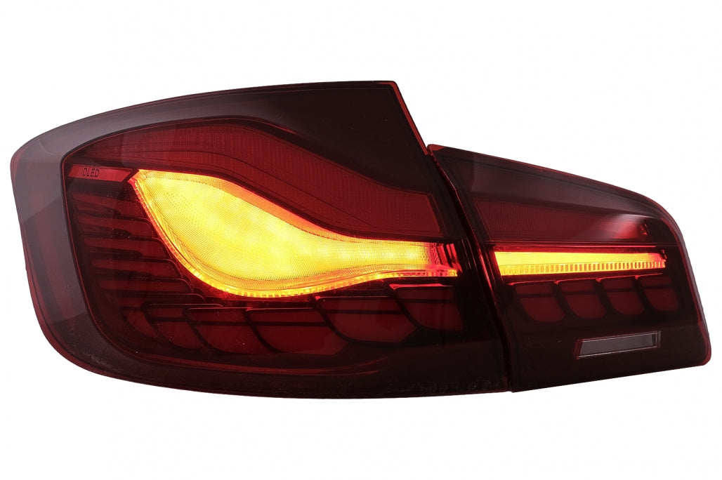 LED Taillights suitable for BMW 5 Series F10 (2011-2017) with Dynamic Sequential Turning Light Upgrade to LCI G30 Design