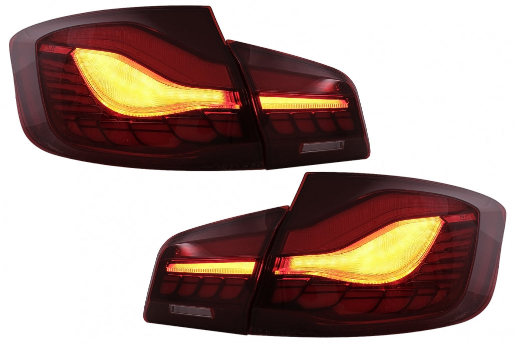 LED Taillights suitable for BMW 5 Series F10 (2011-2017) with Dynamic Sequential Turning Light Upgrade to LCI G30 Design