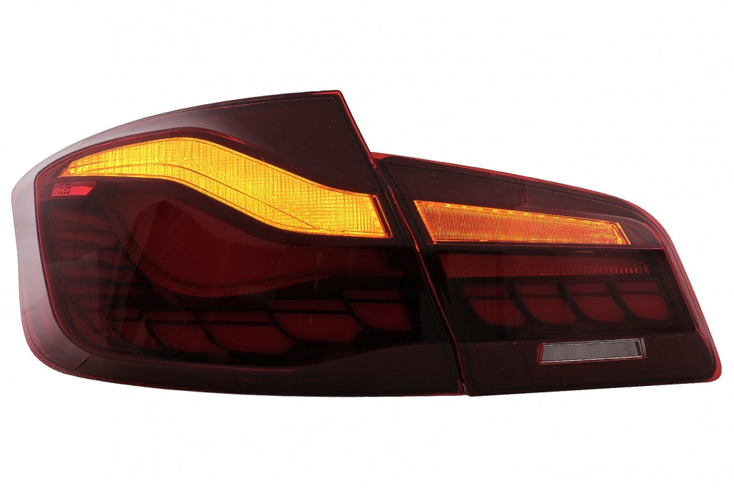 LED Taillights suitable for BMW 5 Series F10 (2011-2017) with Dynamic Sequential Turning Light Upgrade to LCI G30 Design