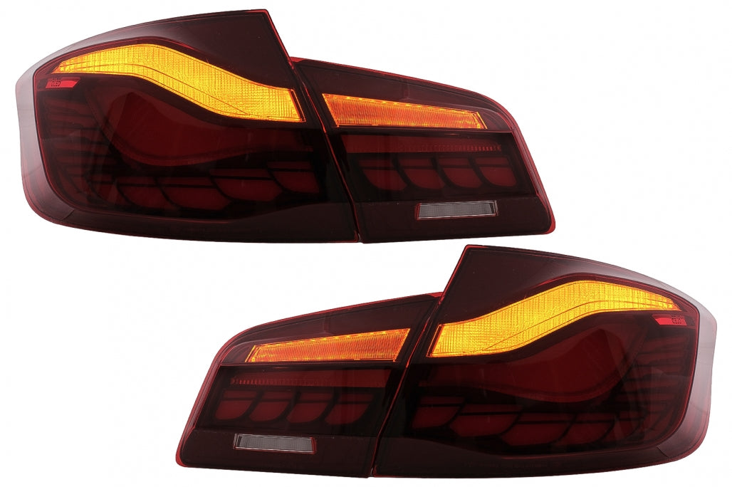 LED Taillights suitable for BMW 5 Series F10 (2011-2017) with Dynamic Sequential Turning Light Upgrade to LCI G30 Design