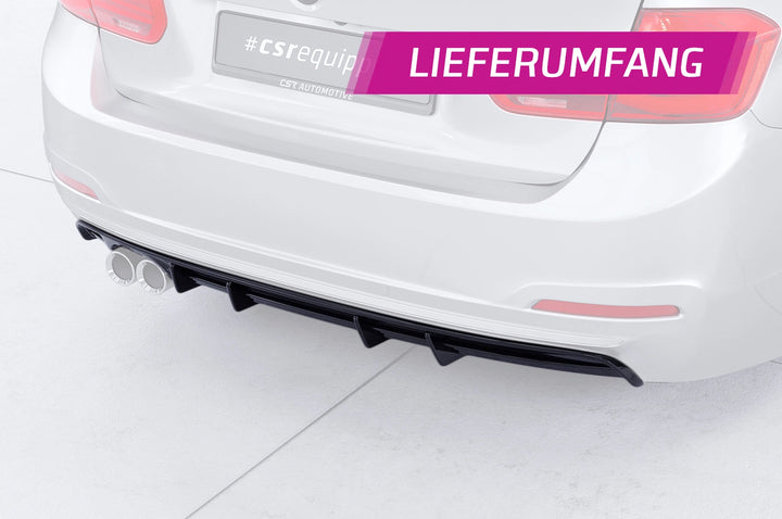 Diffuser | Rear apron with ABE for BMW 3 Series F30 Sedan