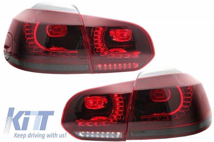 LED Headlights and Taillights suitable for VW Golf 6 VI (2008-2013) With Facelift G7.5 Look Silver Flowing Dynamic Sequential Turning Lights LHD