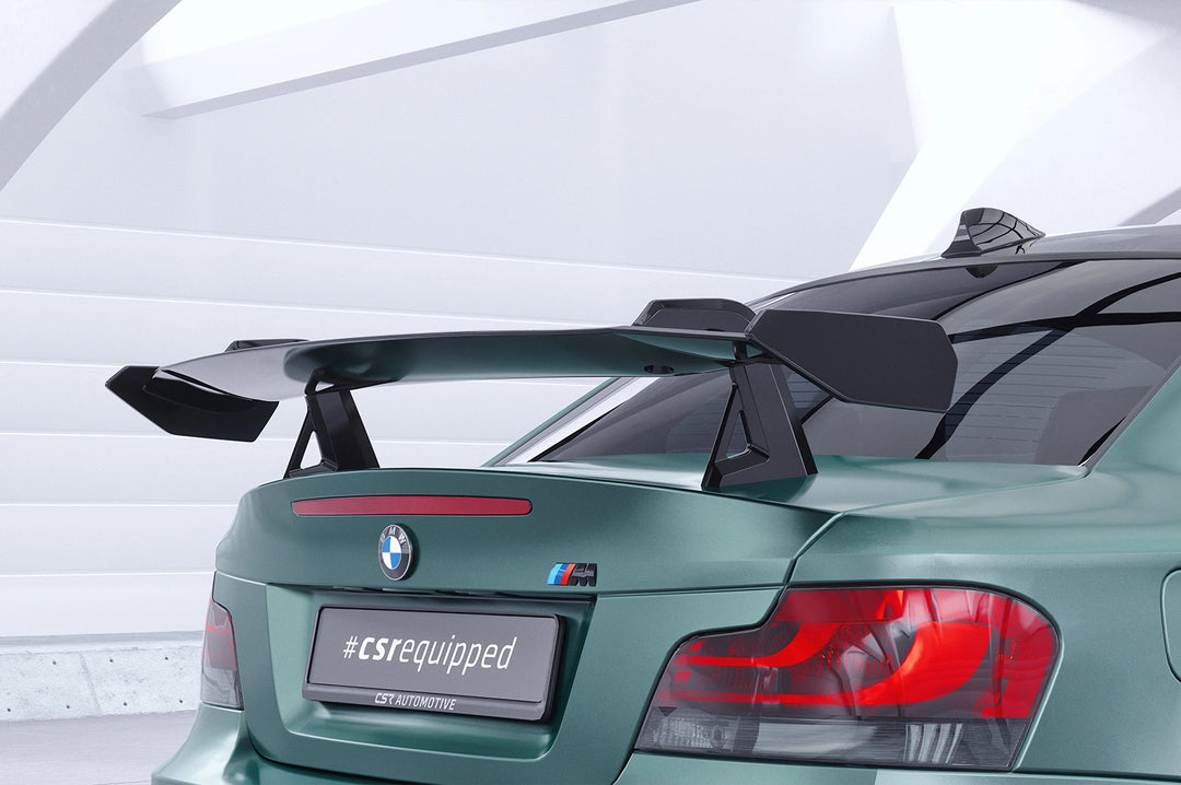 Swan neck rear wing with ABE for BMW 1 Series / M1 E82 Coupe SHF043