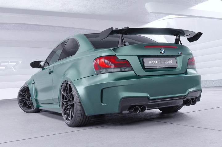 Swan neck rear wing with ABE for BMW 1 Series / M1 E82 Coupe SHF043