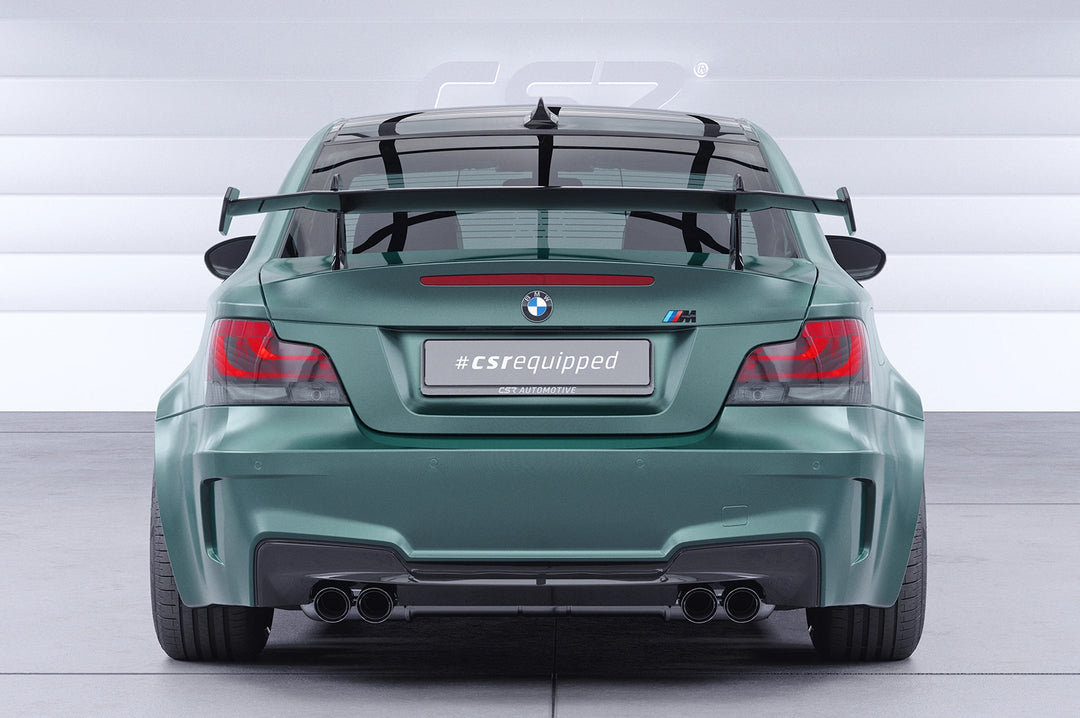 Swan neck rear wing with ABE for BMW 1 Series / M1 E82 Coupe SHF043