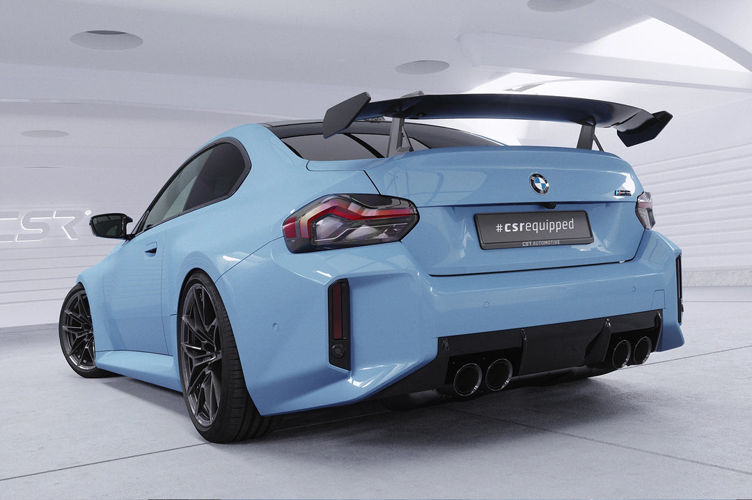 Swan neck rear wing with ABE for BMW 2 Series G42 / M2 G87 Coupe SHF056-D02-F