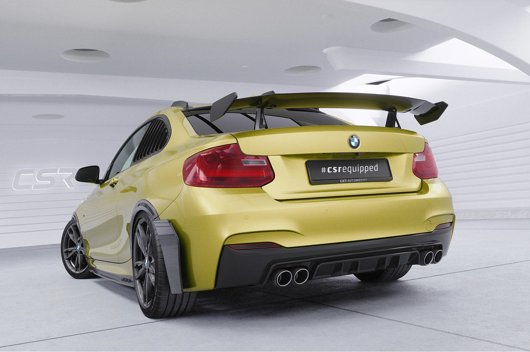 Swan neck rear wing with ABE for BMW 2 Series/M2 F22/F23/F87 Coupe SHF011-D02-F