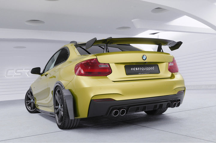 Swan neck rear wing with ABE for BMW 2 Series/M2 F22/F23/F87 Coupe SHF011-D02-F