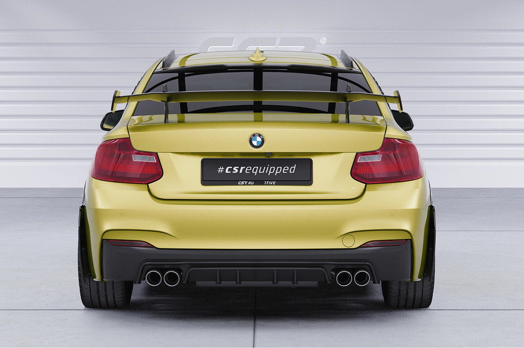 Swan neck rear wing with ABE for BMW 2 Series/M2 F22/F23/F87 Coupe SHF011-D02-F