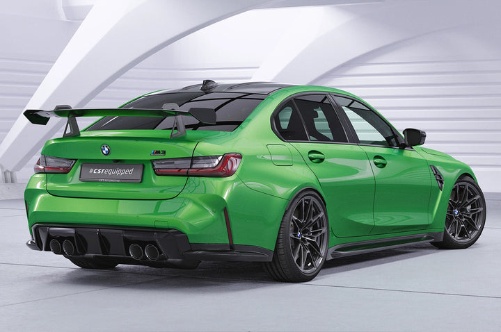 Swan neck rear wing with ABE for BMW 3 Series G20 / M3 G80 Sedan