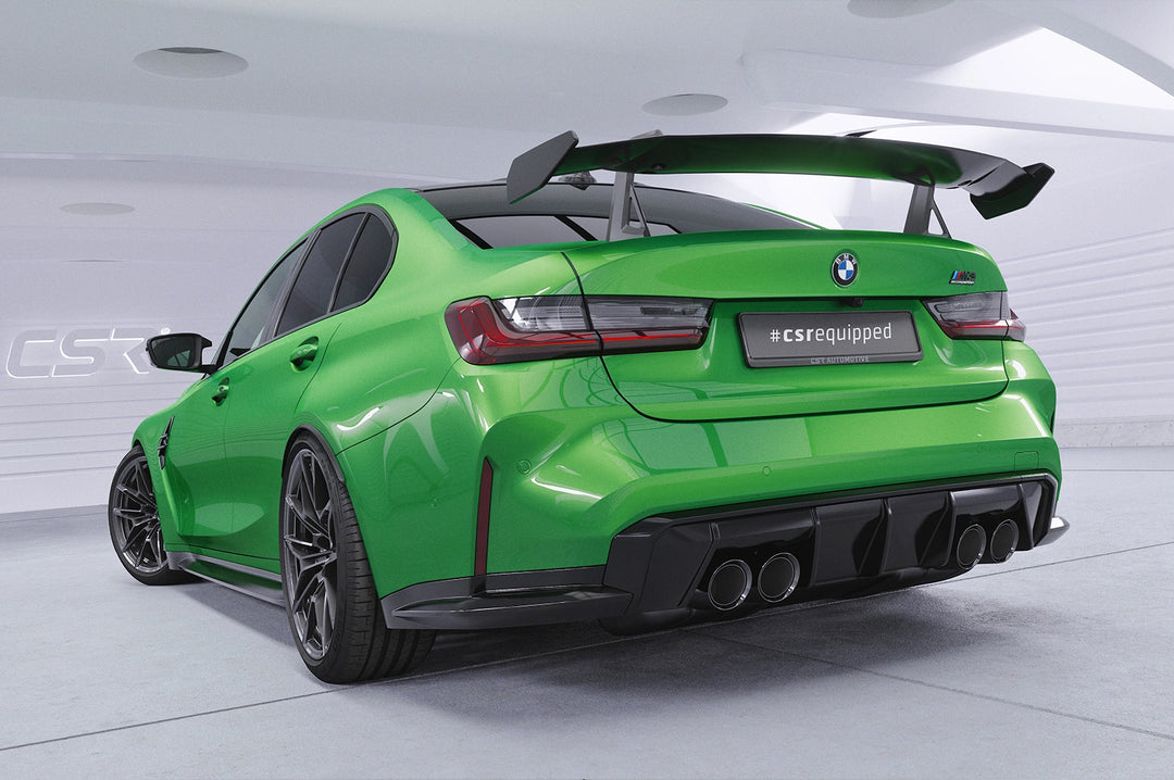 Swan neck rear wing with ABE for BMW 3 Series G20 / M3 G80 Sedan