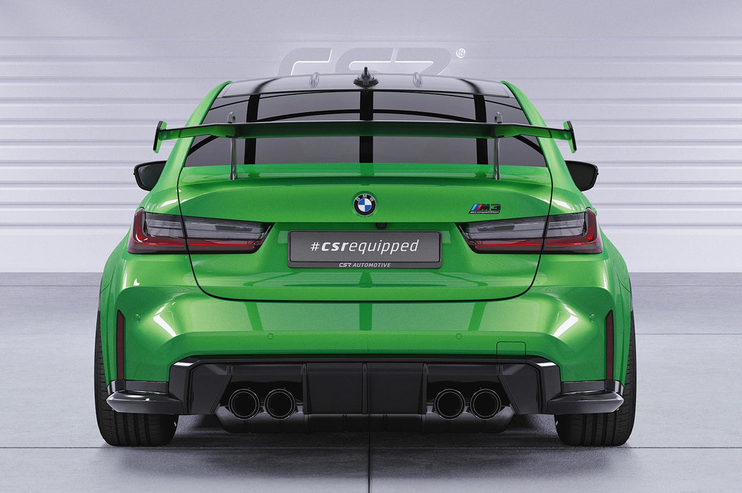 Swan neck rear wing with ABE for BMW 3 Series G20 / M3 G80 Sedan